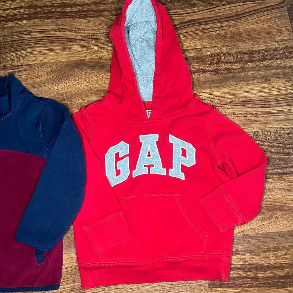 Carter’s Fleece Zip Up Jacket and Gap Hooded Sweatshirt Fall Toddler Boys 3T